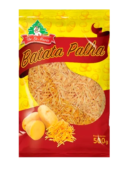 Batata Palha 500g Embalagem de Batata Palha De La Marie 500g - batata em tiras finas e crocantes ideal para hot-dogs e lanches